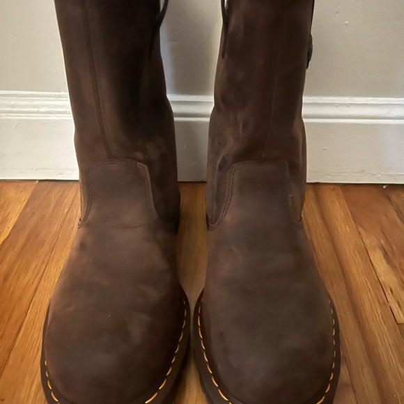 Dr Martens-Brown Suede pull on boots-mens size 10 - Picture 3 of 6